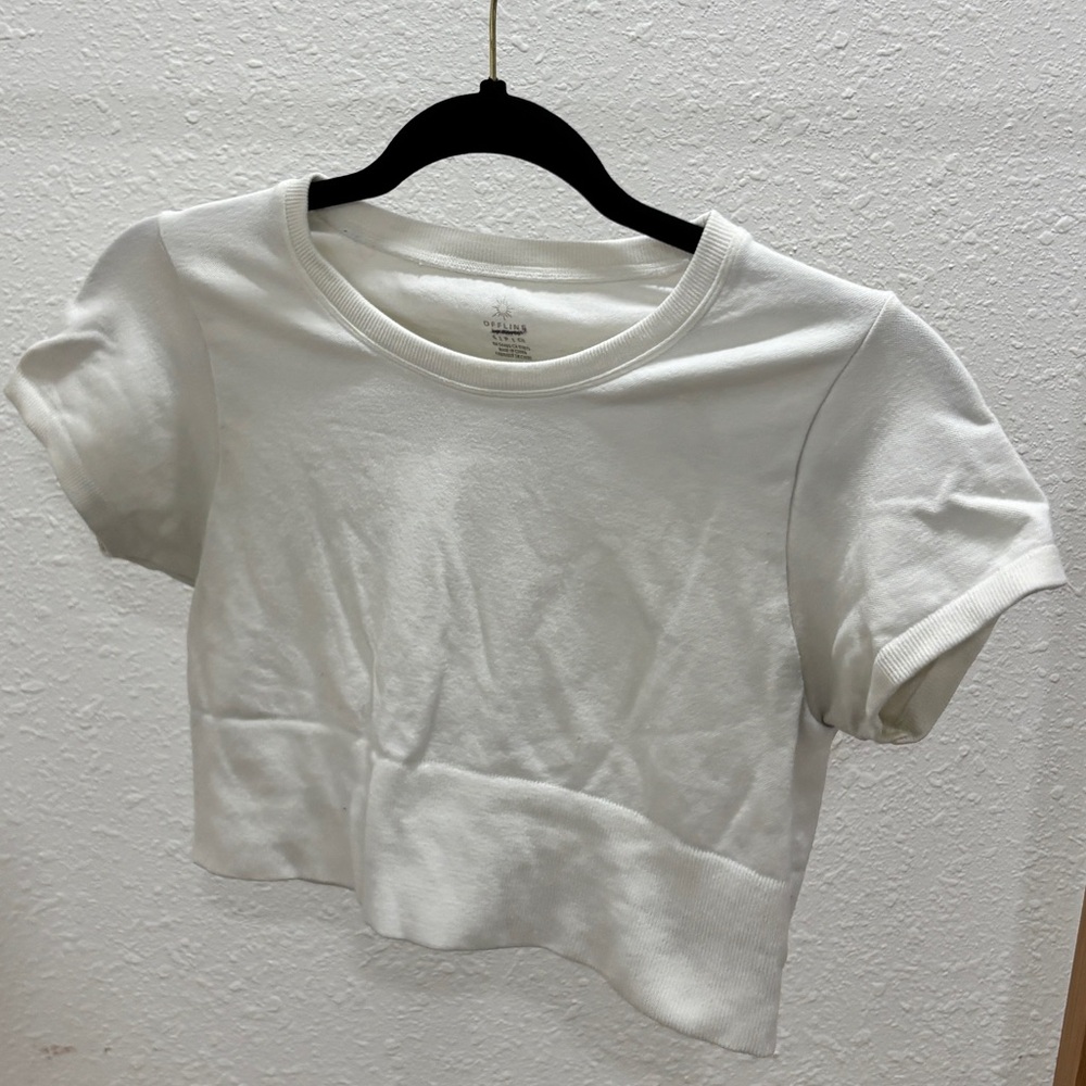 Offline by Aerie White Crop Top